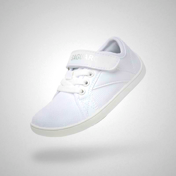White Kids Saguaro Luck I Barefoot Shoes - Natural Footwear for Active Children