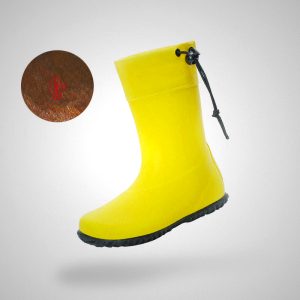 Saguaro Brisk I Kids Rain Boots - Bright Yellow Waterproof Shoes for Children