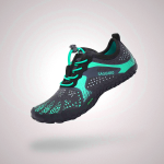 Saguaro Fast I Barefoot Shoes for Kids - Black/Mint