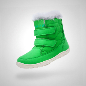 Saguaro Macaron I Barefoot Kids Winter Boots - Green