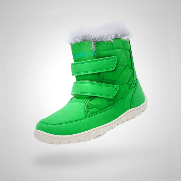 Saguaro Macaron I Barefoot Kids Winter Boots - Green