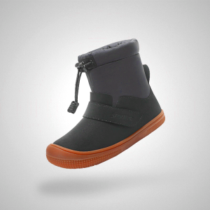 Black Saguaro Puffer I Barefoot Kids Winter Boots - Warm & Comfortable