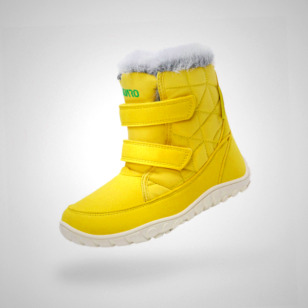 Saguaro Macaron I Barefoot Kids Winter Boots - Yellow