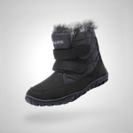 Black Saguaro Macaron I Barefoot Kids Winter Boots - Stylish & Warm