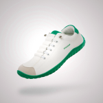 White / Green Saguaro Relax IV Mens Barefoot Shoes